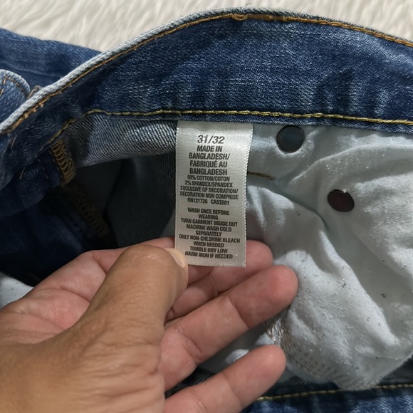 Aeropostale men’s slim straight blue denim jeans size 31/32 - Picture 6 of 8